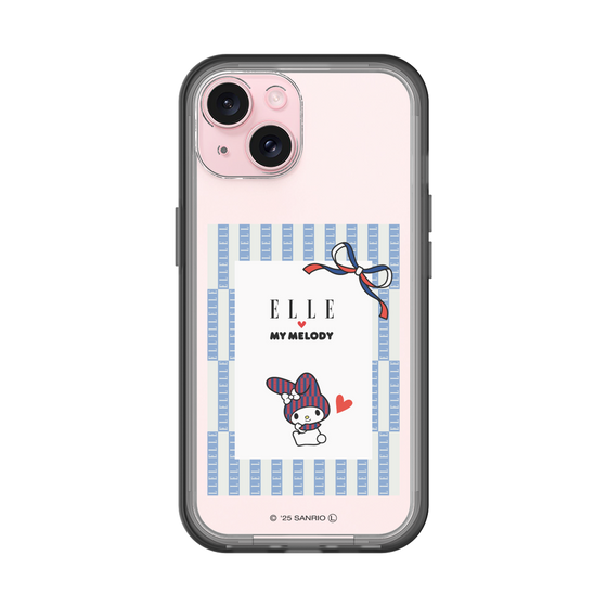 スリムプロテクションプレミアムケース［ ELLE×マイメロディ＆クロミ - トリコロールカラーグラフィック7 ］