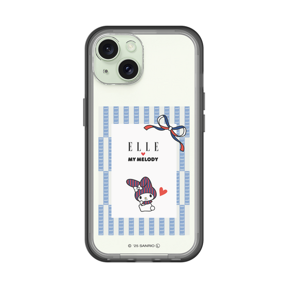 スリムプロテクションプレミアムケース［ ELLE×マイメロディ＆クロミ - トリコロールカラーグラフィック7 ］