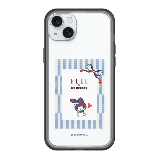スリムプロテクションプレミアムケース［ ELLE×マイメロディ＆クロミ - トリコロールカラーグラフィック7 ］