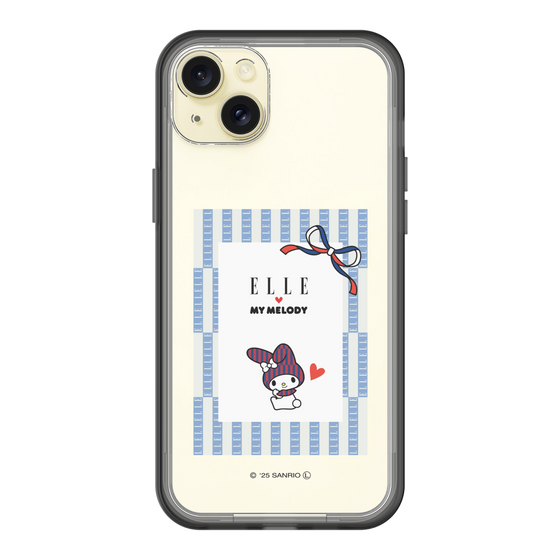 スリムプロテクションプレミアムケース［ ELLE×マイメロディ＆クロミ - トリコロールカラーグラフィック7 ］