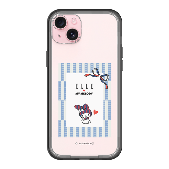 スリムプロテクションプレミアムケース［ ELLE×マイメロディ＆クロミ - トリコロールカラーグラフィック7 ］