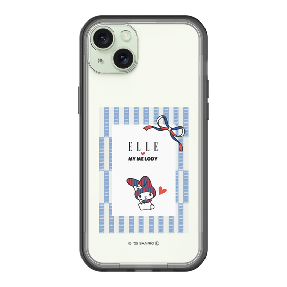 スリムプロテクションプレミアムケース［ ELLE×マイメロディ＆クロミ - トリコロールカラーグラフィック7 ］