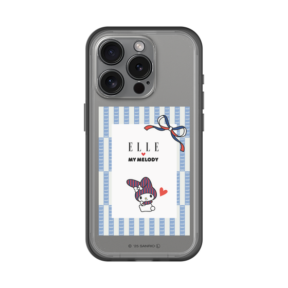 スリムプロテクションプレミアムケース［ ELLE×マイメロディ＆クロミ - トリコロールカラーグラフィック7 ］