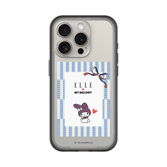 スリムプロテクションプレミアムケース［ ELLE×マイメロディ＆クロミ - トリコロールカラーグラフィック7 ］