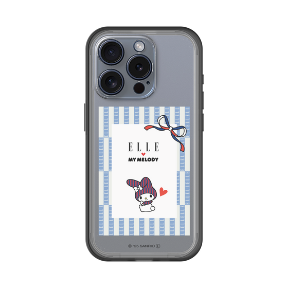 スリムプロテクションプレミアムケース［ ELLE×マイメロディ＆クロミ - トリコロールカラーグラフィック7 ］