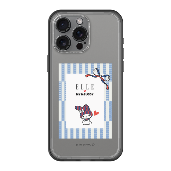 スリムプロテクションプレミアムケース［ ELLE×マイメロディ＆クロミ - トリコロールカラーグラフィック7 ］