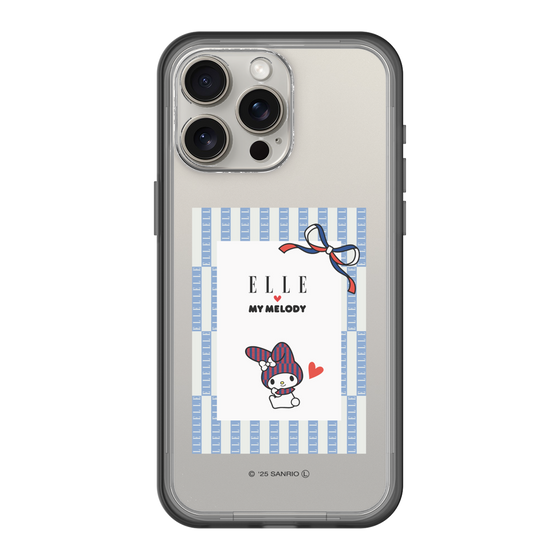 スリムプロテクションプレミアムケース［ ELLE×マイメロディ＆クロミ - トリコロールカラーグラフィック7 ］