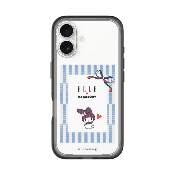 スリムプロテクションプレミアムケース［ ELLE×マイメロディ＆クロミ - トリコロールカラーグラフィック7 ］