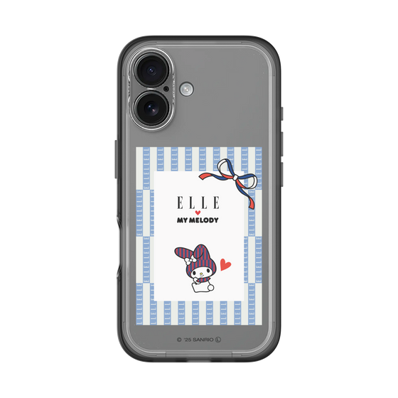 スリムプロテクションプレミアムケース［ ELLE×マイメロディ＆クロミ - トリコロールカラーグラフィック7 ］