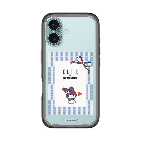 スリムプロテクションプレミアムケース［ ELLE×マイメロディ＆クロミ - トリコロールカラーグラフィック7 ］