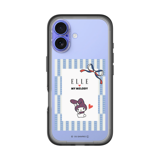 スリムプロテクションプレミアムケース［ ELLE×マイメロディ＆クロミ - トリコロールカラーグラフィック7 ］