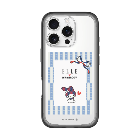 スリムプロテクションプレミアムケース［ ELLE×マイメロディ＆クロミ - トリコロールカラーグラフィック7 ］