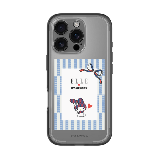 スリムプロテクションプレミアムケース［ ELLE×マイメロディ＆クロミ - トリコロールカラーグラフィック7 ］