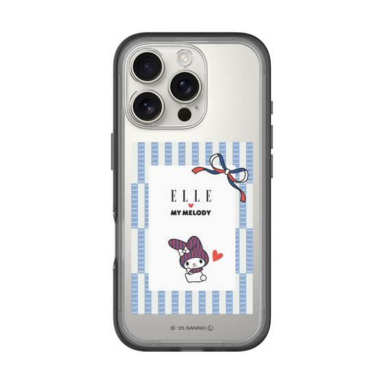 スリムプロテクションプレミアムケース［ ELLE×マイメロディ＆クロミ - トリコロールカラーグラフィック7 ］
