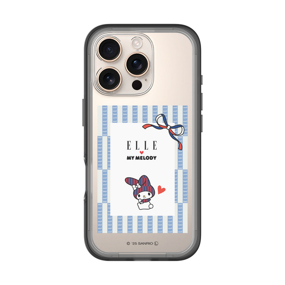 スリムプロテクションプレミアムケース［ ELLE×マイメロディ＆クロミ - トリコロールカラーグラフィック7 ］