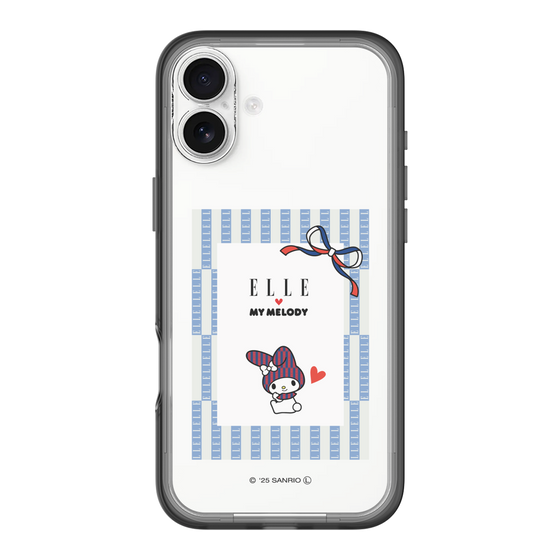 スリムプロテクションプレミアムケース［ ELLE×マイメロディ＆クロミ - トリコロールカラーグラフィック7 ］