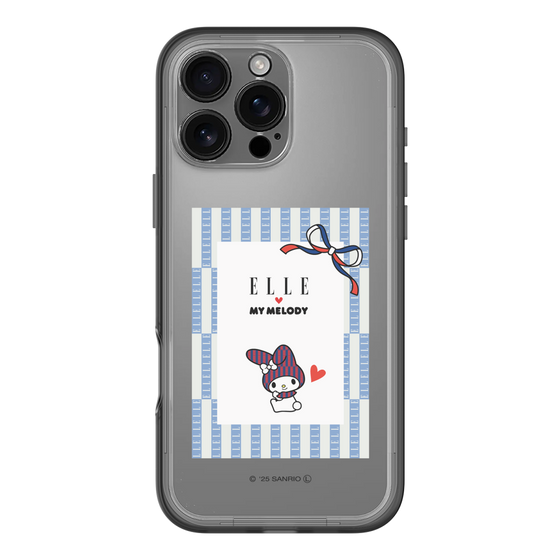 スリムプロテクションプレミアムケース［ ELLE×マイメロディ＆クロミ - トリコロールカラーグラフィック7 ］