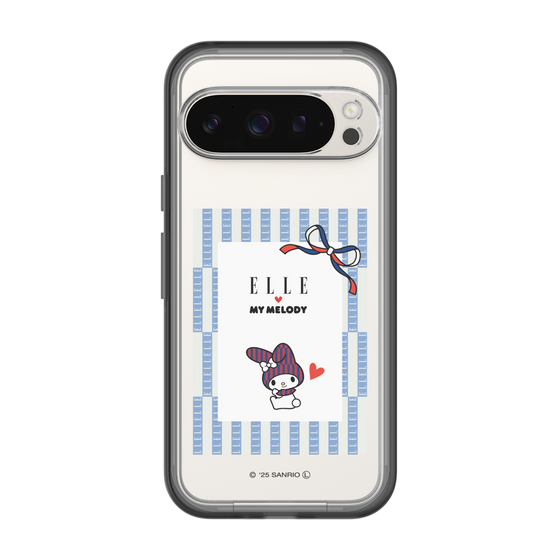 スリムプロテクションプレミアムケース［ ELLE×マイメロディ＆クロミ - トリコロールカラーグラフィック7 ］