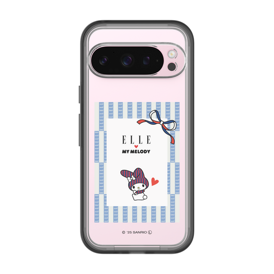 スリムプロテクションプレミアムケース［ ELLE×マイメロディ＆クロミ - トリコロールカラーグラフィック7 ］