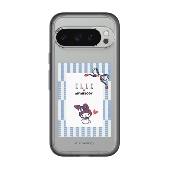 スリムプロテクションプレミアムケース［ ELLE×マイメロディ＆クロミ - トリコロールカラーグラフィック7 ］