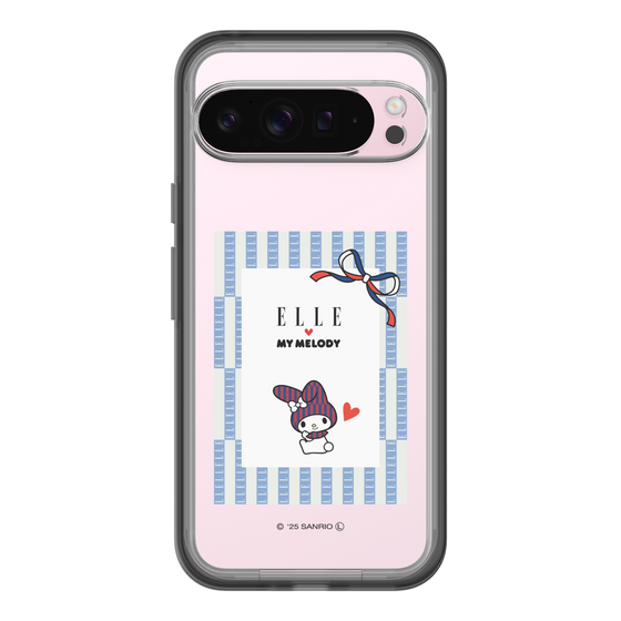 スリムプロテクションプレミアムケース［ ELLE×マイメロディ＆クロミ - トリコロールカラーグラフィック7 ］