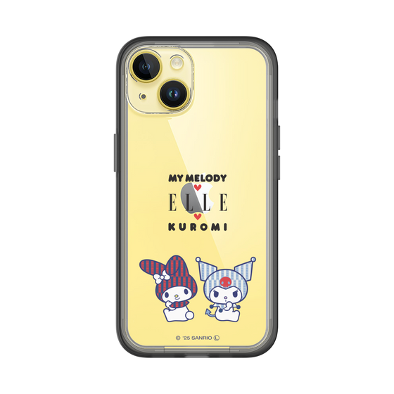 スリムプロテクションプレミアムケース［ ELLE×マイメロディ＆クロミ - トリコロールカラーグラフィック8 ］