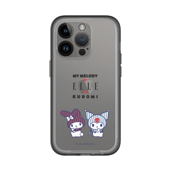 スリムプロテクションプレミアムケース［ ELLE×マイメロディ＆クロミ - トリコロールカラーグラフィック8 ］