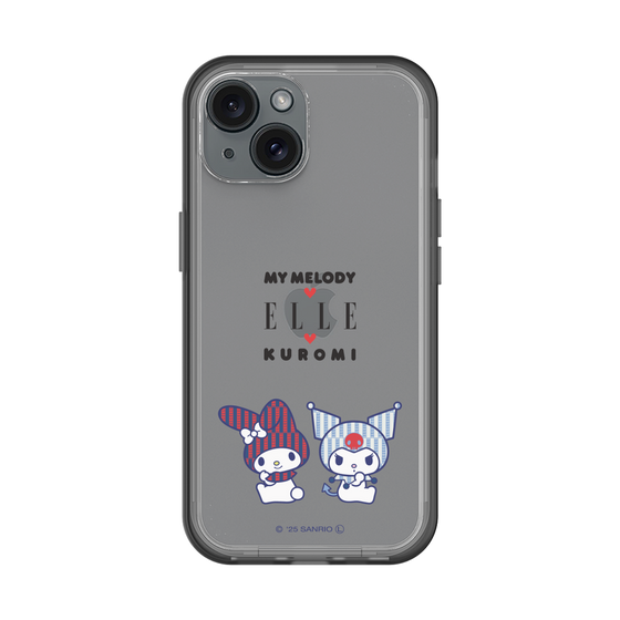 スリムプロテクションプレミアムケース［ ELLE×マイメロディ＆クロミ - トリコロールカラーグラフィック8 ］