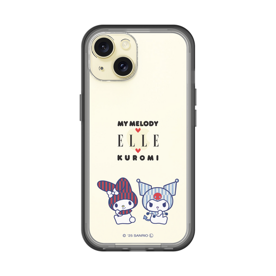 スリムプロテクションプレミアムケース［ ELLE×マイメロディ＆クロミ - トリコロールカラーグラフィック8 ］