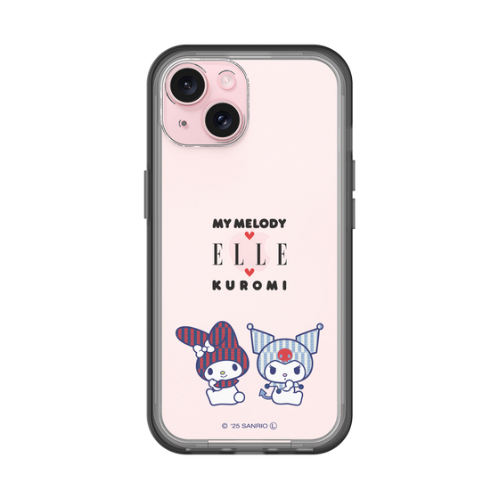 スリムプロテクションプレミアムケース［ ELLE×マイメロディ＆クロミ - トリコロールカラーグラフィック8 ］