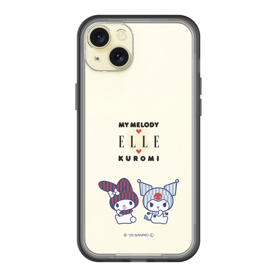 スリムプロテクションプレミアムケース［ ELLE×マイメロディ＆クロミ - トリコロールカラーグラフィック8 ］