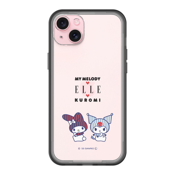 スリムプロテクションプレミアムケース［ ELLE×マイメロディ＆クロミ - トリコロールカラーグラフィック8 ］