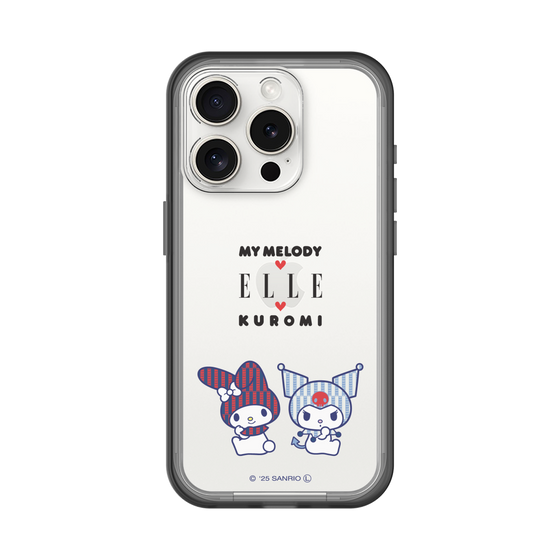 スリムプロテクションプレミアムケース［ ELLE×マイメロディ＆クロミ - トリコロールカラーグラフィック8 ］