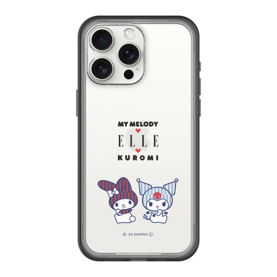 スリムプロテクションプレミアムケース［ ELLE×マイメロディ＆クロミ - トリコロールカラーグラフィック8 ］