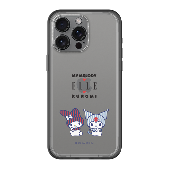 スリムプロテクションプレミアムケース［ ELLE×マイメロディ＆クロミ - トリコロールカラーグラフィック8 ］