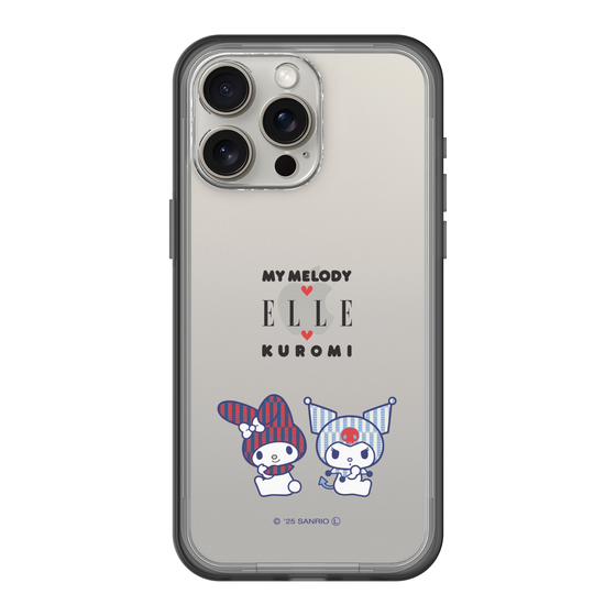 スリムプロテクションプレミアムケース［ ELLE×マイメロディ＆クロミ - トリコロールカラーグラフィック8 ］