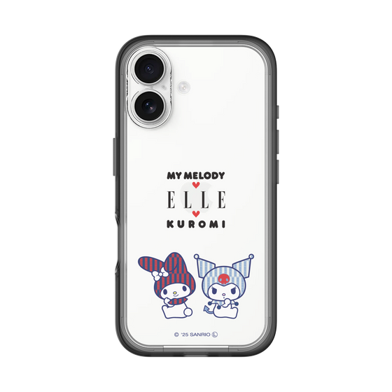 スリムプロテクションプレミアムケース［ ELLE×マイメロディ＆クロミ - トリコロールカラーグラフィック8 ］