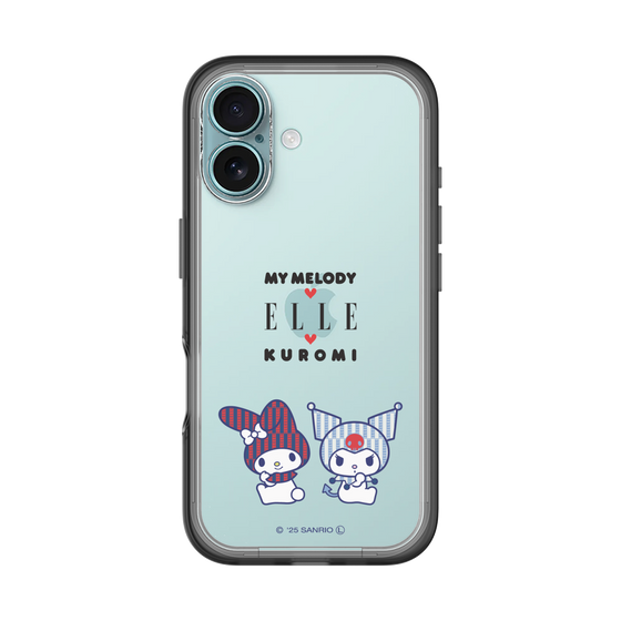 スリムプロテクションプレミアムケース［ ELLE×マイメロディ＆クロミ - トリコロールカラーグラフィック8 ］