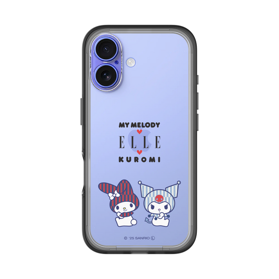 スリムプロテクションプレミアムケース［ ELLE×マイメロディ＆クロミ - トリコロールカラーグラフィック8 ］