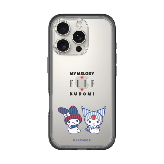 スリムプロテクションプレミアムケース［ ELLE×マイメロディ＆クロミ - トリコロールカラーグラフィック8 ］