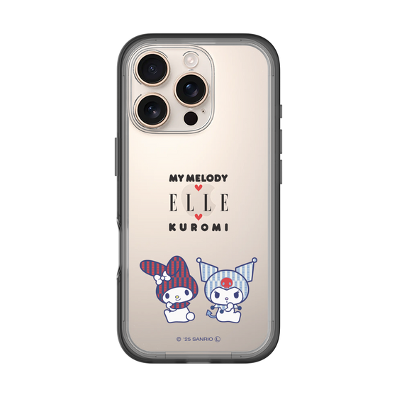 スリムプロテクションプレミアムケース［ ELLE×マイメロディ＆クロミ - トリコロールカラーグラフィック8 ］