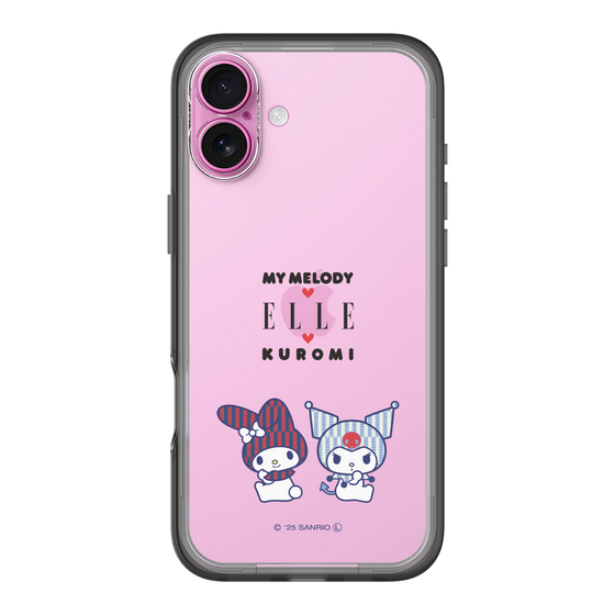 スリムプロテクションプレミアムケース［ ELLE×マイメロディ＆クロミ - トリコロールカラーグラフィック8 ］