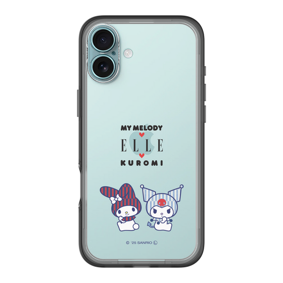 スリムプロテクションプレミアムケース［ ELLE×マイメロディ＆クロミ - トリコロールカラーグラフィック8 ］