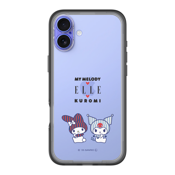 スリムプロテクションプレミアムケース［ ELLE×マイメロディ＆クロミ - トリコロールカラーグラフィック8 ］