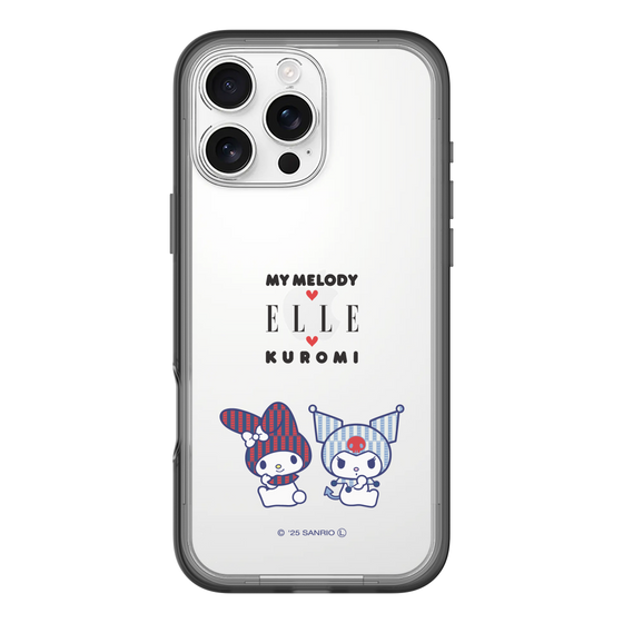スリムプロテクションプレミアムケース［ ELLE×マイメロディ＆クロミ - トリコロールカラーグラフィック8 ］