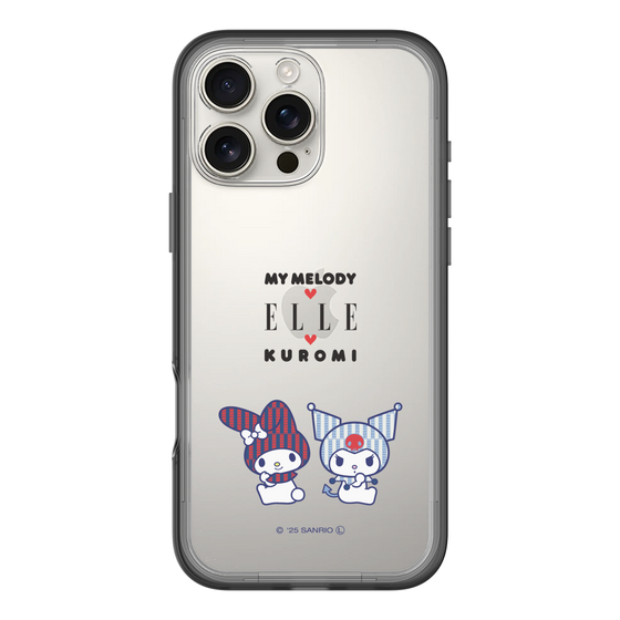 スリムプロテクションプレミアムケース［ ELLE×マイメロディ＆クロミ - トリコロールカラーグラフィック8 ］