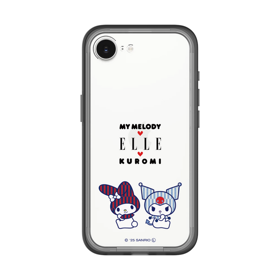 スリムプロテクションプレミアムケース［ ELLE×マイメロディ＆クロミ - トリコロールカラーグラフィック8 ］