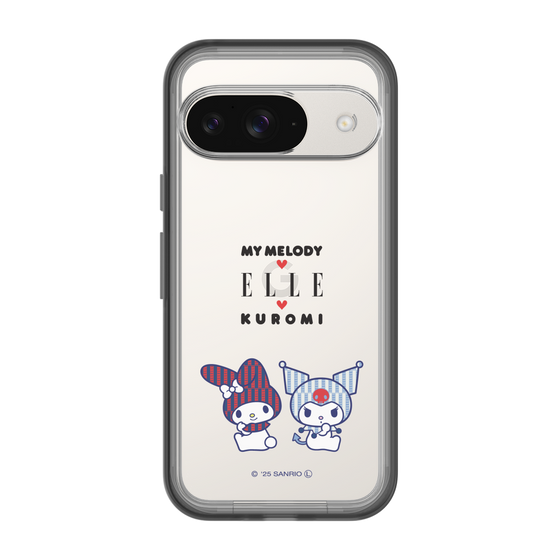スリムプロテクションプレミアムケース［ ELLE×マイメロディ＆クロミ - トリコロールカラーグラフィック8 ］