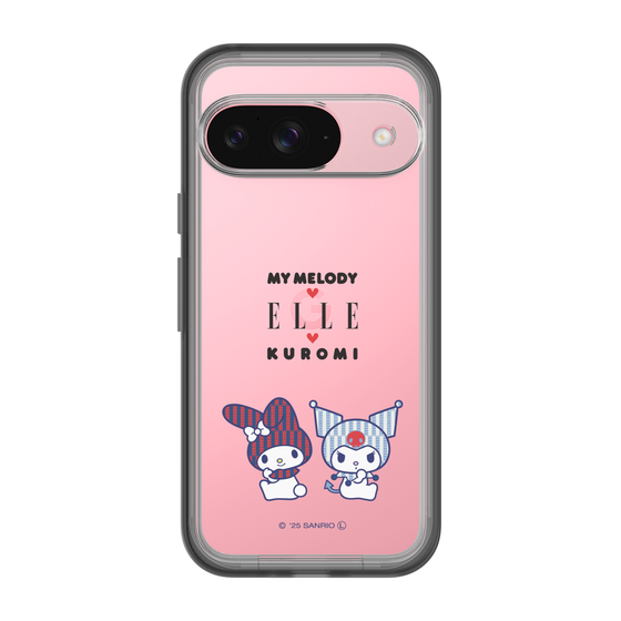 スリムプロテクションプレミアムケース［ ELLE×マイメロディ＆クロミ - トリコロールカラーグラフィック8 ］