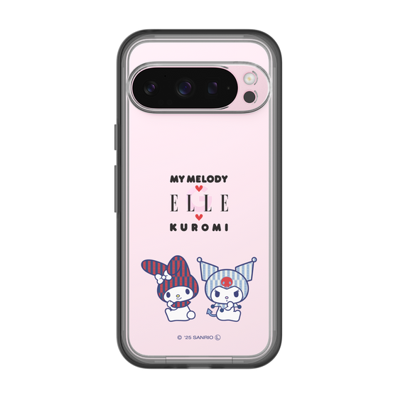スリムプロテクションプレミアムケース［ ELLE×マイメロディ＆クロミ - トリコロールカラーグラフィック8 ］